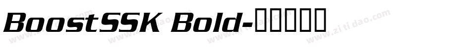 BoostSSK Bold字体转换